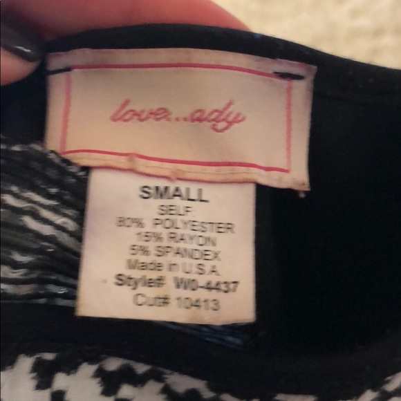 Black And White Checkered Dress - Picture 6 of 6